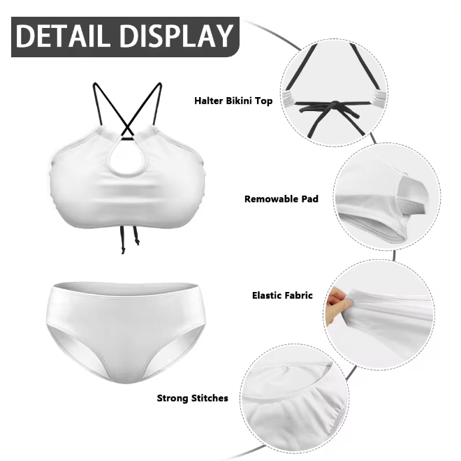 Two Piece Set Bikinis For Beach Swimming Pool