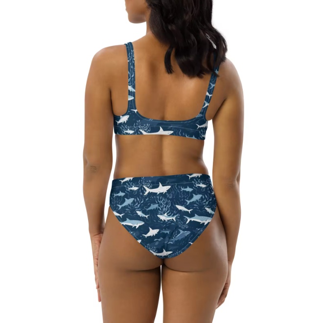 Shark Sexy Plus Size Recycled High Waisted Bikini