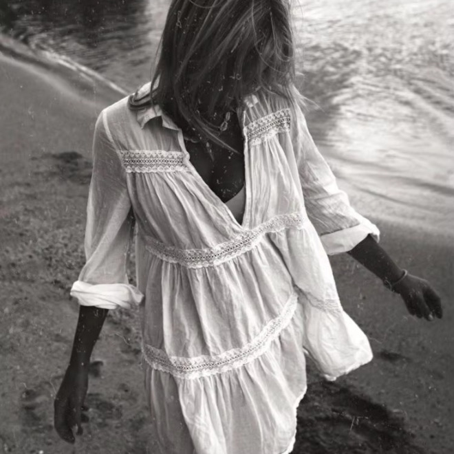 White Beach Cover Up