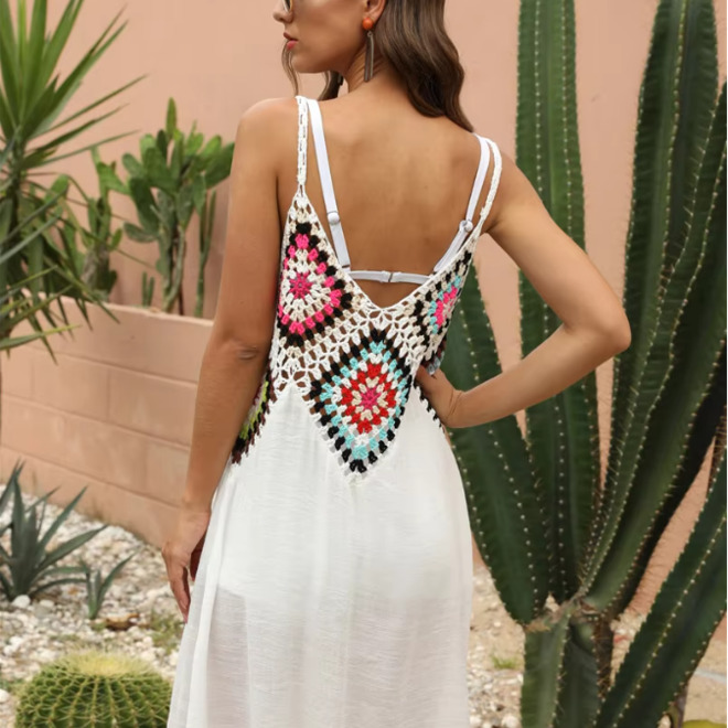 Sexy Crochet Beach Tunic Knitted Cover Ups