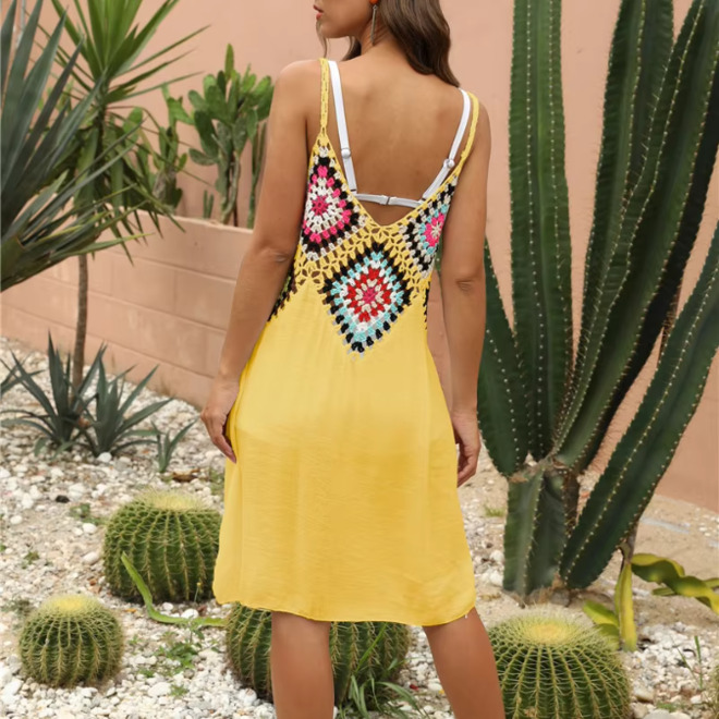Sexy Crochet Beach Tunic Knitted Cover Ups