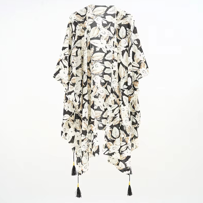 Summer Beach Floral Bohemian Women Cover Up For Sun Protection
