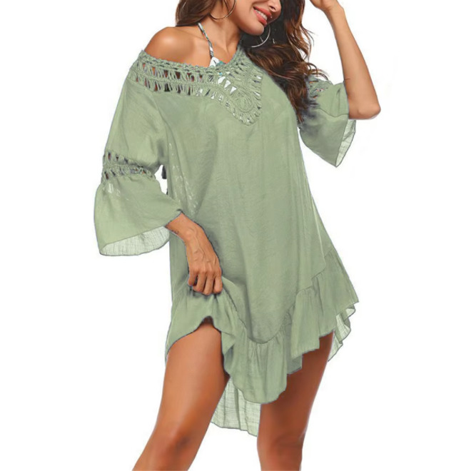 Summer Women Beach Bikini Swimsuit Crochet Cover Up