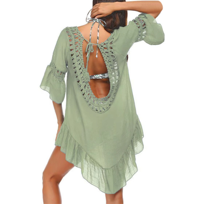 Summer Women Beach Bikini Swimsuit Crochet Cover Up