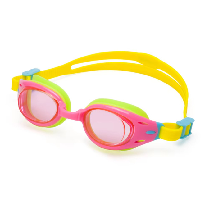 UV Protection Colorful Easy Adjustable Strap Anti Fog Swimming Goggles