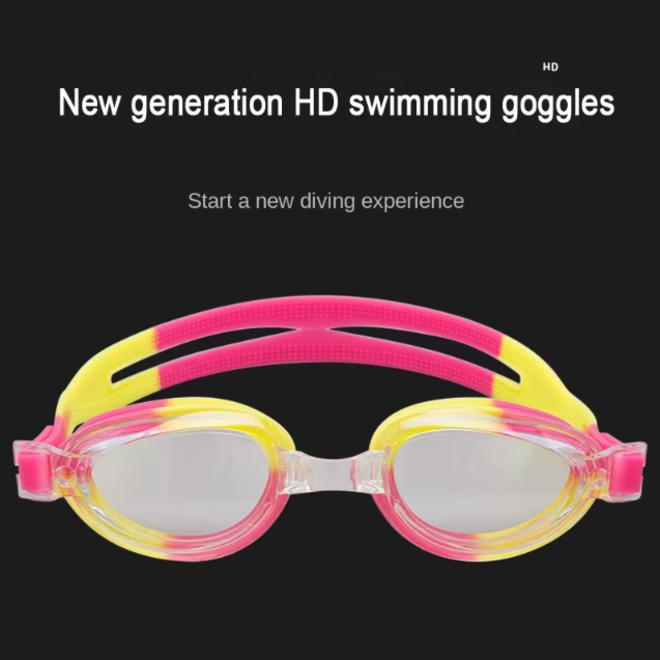 Double Layer Silicone Adult Waterproof Swimming Goggles