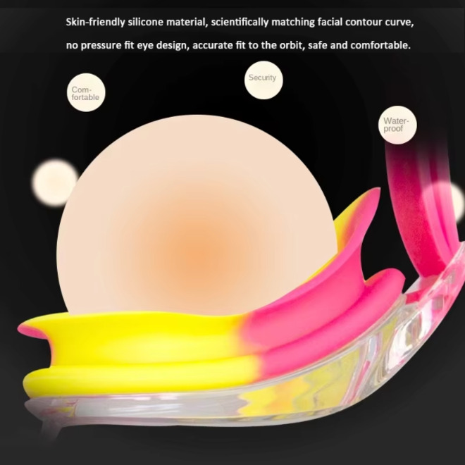 Double Layer Silicone Adult Waterproof Swimming Goggles