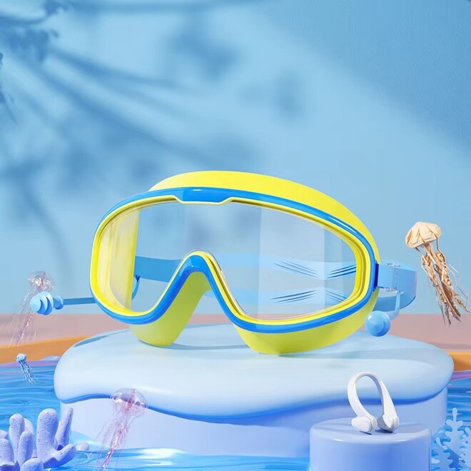 Big Frame HD Wide View AntiFog UV Protection Swimming Goggles
