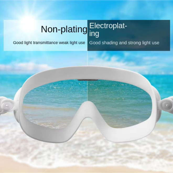 Adjustables Waterproof UV Resistant Sports Anti Fog PC Lenses Swimming Goggle