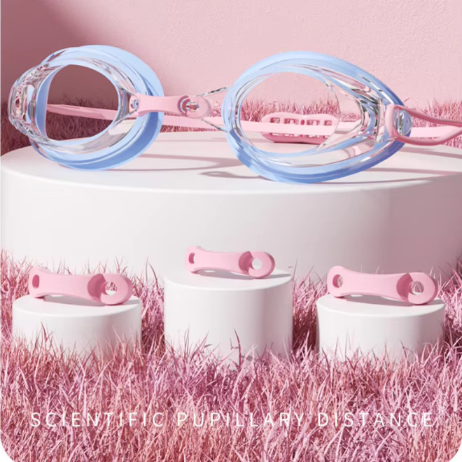 Swimming Goggle with Clear Anti Fog Silicone Lens