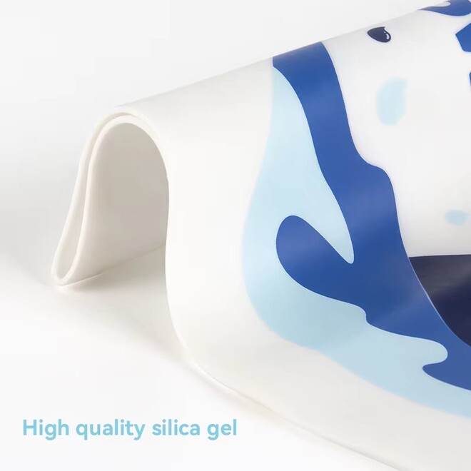 Environmental Silicone Color Fading Resistant Swimming Caps For Women