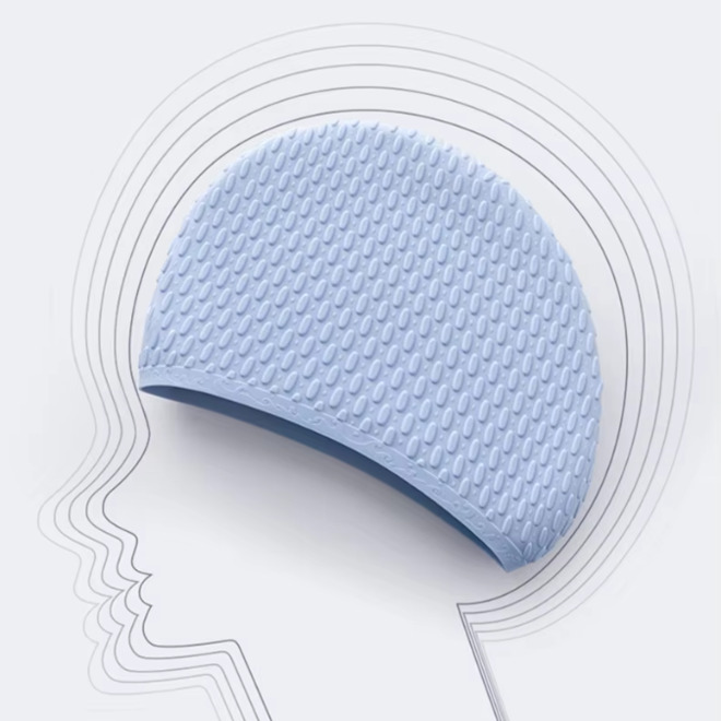 Waterproof Ear Protection Swimming Caps For Long Hair Women