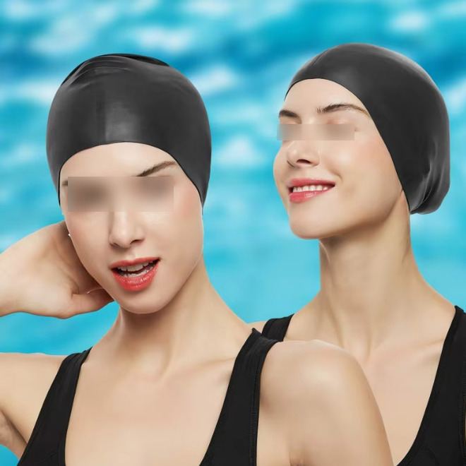 Long Hair Waterproof Silicone Swimming Cap