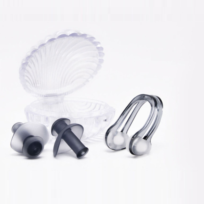 Lighthearted Silicone Free Diving Swimming Nose Clips 3 Layer Earplugs