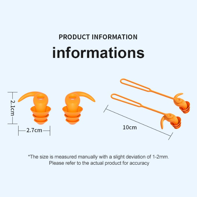 Anti Loss Swimming Earplugs
