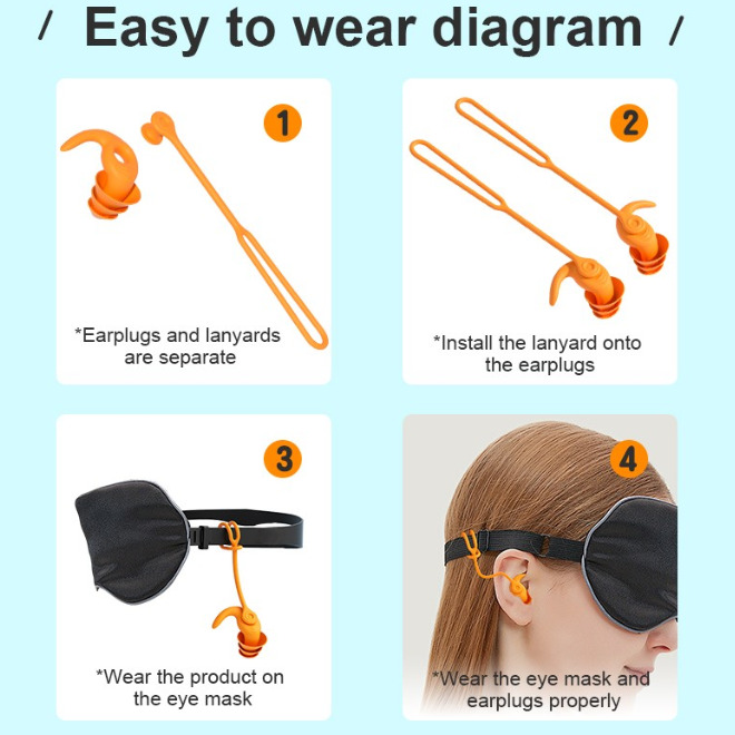Anti Loss Swimming Earplugs