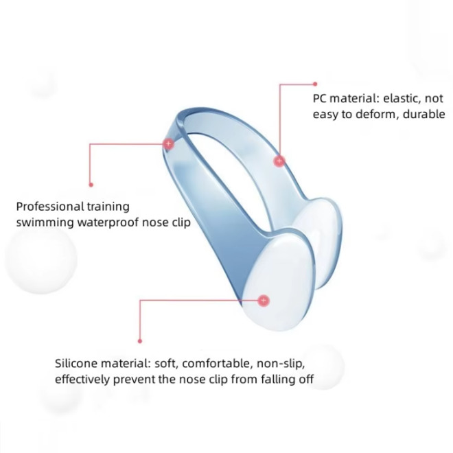 Training Protector Professional Waterproof Nose Clip